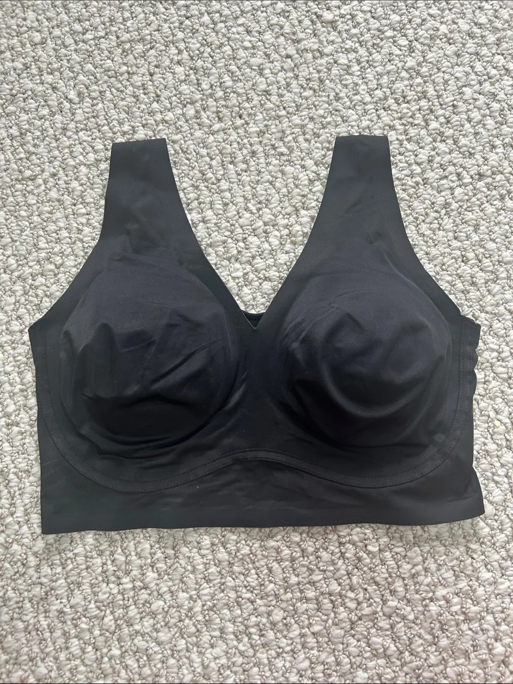 True Seamless Black seamless Wireless Molding Bra - small